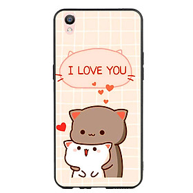 Ốp lưng viền TPU cho điện thoại Oppo F1 Plus - I Love U