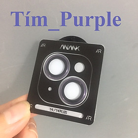 Mua  iP14/ 14 plus  Cụm cường lực viền titan dán camera cho ip 14 / 14 plus (Max) ANANK AR _ Hàng chính hãng