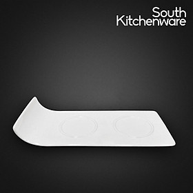 Khay lót chum 15x11cm, 25x11cm Gourmet Trắng Ngà sứ tráng men cao cấp Minh Long - 5