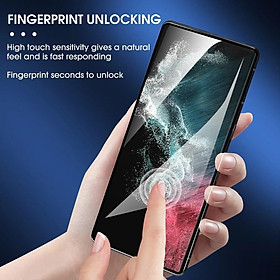 Miếng dán kính cường lực chống nhìn trộm cho Samsung Galaxy S24 Ultra hiệu ANANK 3D - Hàng nhập khẩu