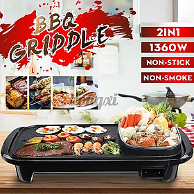 Nồi Nướng Thịt Bbq Đa Năng 2 Trong 1 2200w