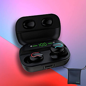 Mua Tai Nghe Bluetooth True Wireless HBQ Q82  Q35  LED Stereo V5.0 + EDR TẶNG TÚI ĐỰNG TAI NGHE