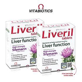 Combo 2 Hộp Viên Uống Giải Độc Gan Vitabiotics LIVERIL Giúp Hỗ Trợ Chức