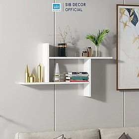 Mua Kệ Gỗ Trang Trí Treo Tường 2 Tầng Cách Điệu Độc Đáo SIB Decor KT515