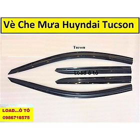 Vè Che Mưa Xe Huyndai Tucson 2022-2019 Nhựa ABS Đen Thái Cao Cấp
