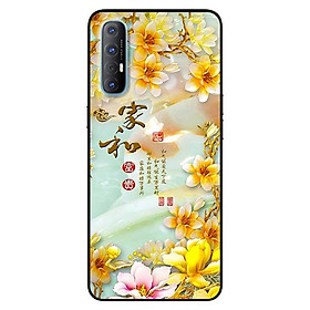 Ốp lưng dành cho Oppo Reno 3 Pro mẫu Chữ Hoa Vàng