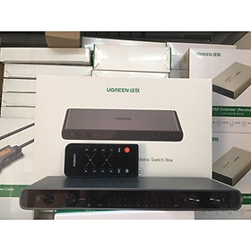 Mua Bộ gộp tín hiệu HDMI 2.0 Matrix 4 vào 2 hỗ trợ 4K@60Hz/SPDIF/3.5mm Ugreen 70435 hàng chính hãng
