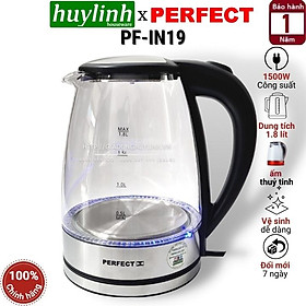 Ấm đun siêu tốc thủy tinh perfect pf-in19 - hàng chính hãng