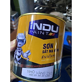 ️ ( Hàng có sẵn) Sơn sắt mạ kẽm indu 750ml chính hãng , bảo hành không bong tróc