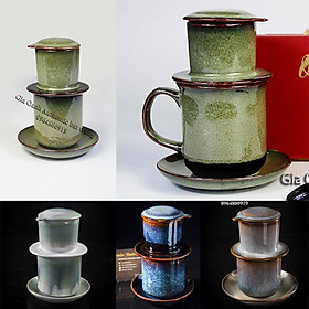 Mua Bộ cà phê phin sứ  men hỏa biến cao cấp sang chảnh Chuyên dùng cho gia đình  quà tặng   dùng cho các quán cà phê