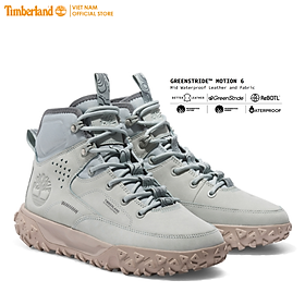 [Original] Timberland Giày Thể Thao Nam Leo Núi GreenStride Motion 6 Mid Leather Grey Nubuck TB0A62XVNF