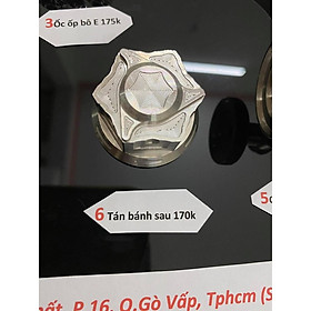 Combo Salaya ốc Cảng, nhớt Lap, Tán bánh sau, Nhớt, Pô và Gắp, Ốp và dĩ pô cho Vario