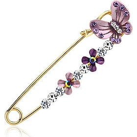 Cài áo bướm xinh đính đá lấp lánh BHC2