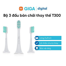 Bộ 3 đầu bàn chải thay thế T300 Xiaomi Head of toothbrushes - Hàng Chính Hãng