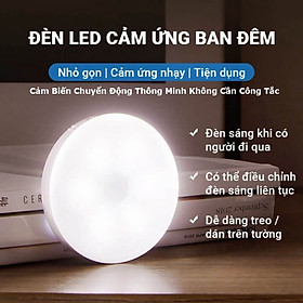 Mua Đèn LED cảm biến chuyển động cảm biến thông minh  ánh sáng bảo vệ mắt  sạc pin USB đời mới  dán tường  tủ quần áo  cầu thang  phòng ngủ… Cảm Ứng không dây