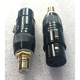 ĐẦU jack đổi XLR TO RCA - CA NON CÁI RA AV LOẠI CAO CẤP ( 1 CẶP )