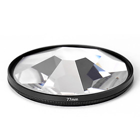 Camera Filter Photography Foreground Blur Film Photography Props 77mm Glass Kaleidoscope Filter Camera Accessories