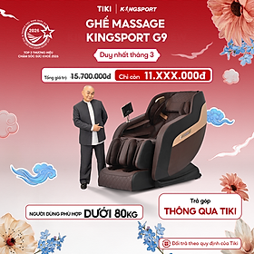 Ghế massage toàn thân KINGSPORT G9 công nghệ làm ấm Warmtech, 5 bài tập massage tự động thiết lập sẵn