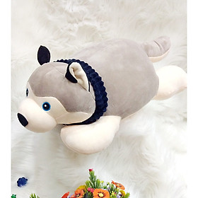 Gấu Bông CHÓ BÔNG SÓI NẰM MỊN - HÀNG LÔNG MỊN