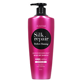 Dầu gội Elastine Silk Repair Gold Silk dưỡng tóc chuyên sâu 550ml