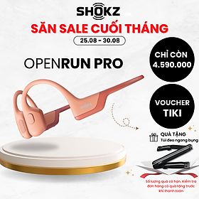 Tai Nghe Bluetooth Thể Thao Truyền Âm Thanh Qua Xương SHOKZ OPENRUN PRO S810 - Hàng chính hãng - Sạc nhanh Thời lượng Pin 10 tiếng - Kháng nước IP55