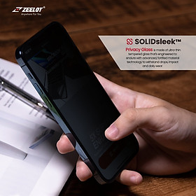 Kính Cường Lực Chống Nhìn Trộm Zeelot SOLIDsleek Dành Cho iPhone 14 Pro Max - 14 Pro - 14 Plus/13 Pro Max - 14/13/13 Pro - Hàng Chính Hãng