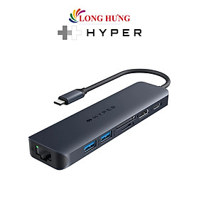 Cổng chuyển đổi HyperDrive Next 7-in-1 USB-C for Pro-grade Productivity HD4003GL - Hàng chính hãng