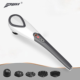 Máy massage cầm tay cán tay dài pin sạc Puli PL-621DC3 - 5 chế độ, 5 đầu mát xa