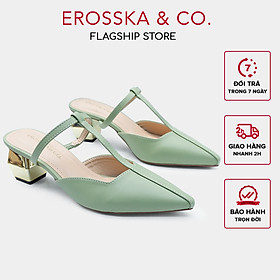 Erosska - Giày cao gót phối dây phong cách Hàn Quốc cao 5,5cm EH040