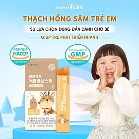 Thạch Hồng Sâm Cho Trẻ Em CHUNHO NCARE Tăng Sức Đề Kháng Bổ Sung Dinh Dưỡng Cho Bé Hộp 15 Gói x 20g