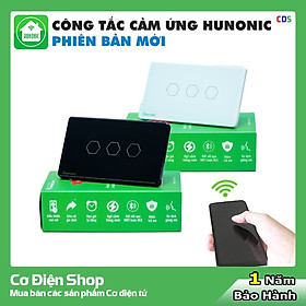 Hàng Chính Hãng - Công Tắc Cảm Ứng Thông Minh Hunonic Datic All New – Điều khiển từ xa bằng điện thoại - Công nghệ 4.0