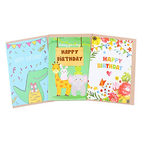 Combo 3 Thiệp Grey Sinh Nhật 11 GR-BD11