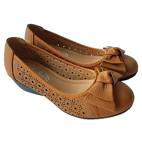 Giày Búp Bê Nữ Da Bò Thật BIGGBEN Cao 5 Phân BB145