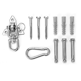 Móc cố định bằng thép không gỉ siêu bền chắc để treo các vật nặng như võng, bao cát - tùy chọn phụ kiện