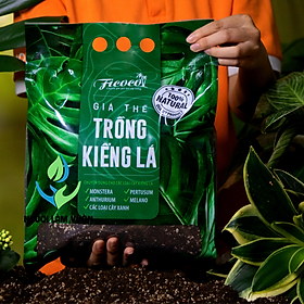 Giá thể chuyên trồng kiểng lá giúp rễ thông thoáng - phát triển tốt  - không mầm cỏ dại túi 7L, 15L thương hiệu FICOCO