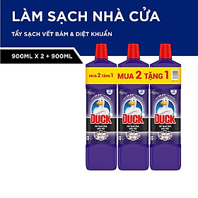 Mua 2 Tặng 1 DUCK Tẩy Rửa Nhà Tắm Siêu Tẩy Pro 900ml