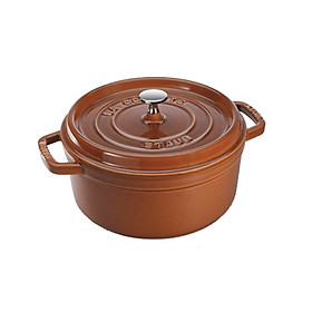 Nồi Gang Tròn Staub Màu Nâu Vàng - Nhiều Kích Cỡ
