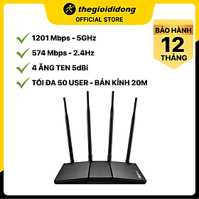 Mua Bộ Phát Sóng Wifi Router Chuẩn Wifi 6 Asus AX1800HP - Hàng chính hãng - Đen