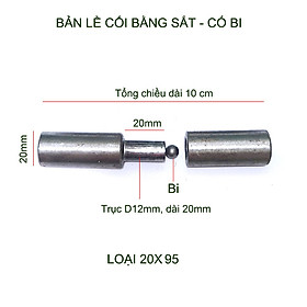 01 Bản lề cối xoay có trang bị vòng bi, bằng sắt, đường kính 20-45mm tùy chọn