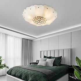 Đèn chùm pha lê ốp trần phòng khách đẹp sang trọng - OPLADY01