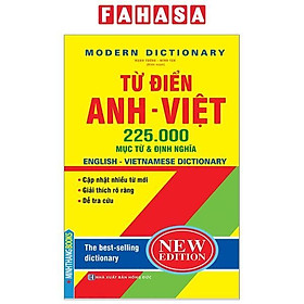 Từ Điển Anh Việt 225.000 Mục Từ & Định Nghĩa (Bìa Cứng) (Tái Bản 2024)