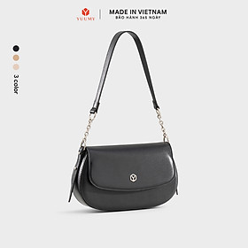 Túi Yuumy ( Thời trang nữ nắp gập dáng cong size 24 - Túi đeo vai da Seasand YN340 )