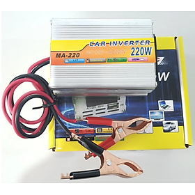 Bộ kích điện 12V lên 220V công suất 220W Inverter Loại tốt đủ công suất tích hợp cổng sạc USB 5V bộ chuyển đổi nguồn điện 12v lên 220v