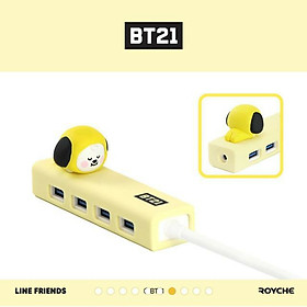 BỘ CHIA USB HUB BT21 LINE AND FRIENDS - HÀNG CHÍNH HÃNG