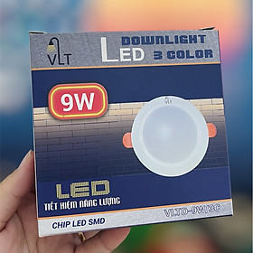 ĐÈN LED DOWNLIGHT VLT 3 MÀU 9W - CHO KHÔNG GIAN SỐNG ĐỘNG