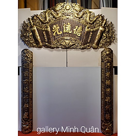 Mua Tranh thờ gia tiên  Bộ cuốn thư câu đối Đức -Lưu- Quang