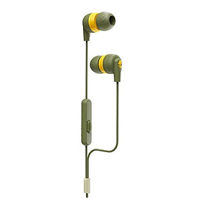 Tai nghe nhét tai Skullcandy INKD+ màu vàng xanh cỏ