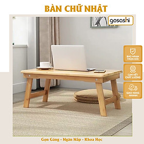 Mua Bàn Học  Bàn Làm Việc Gỗ Caosu Gấp Gọn Phong Cách Hàn Quốc  Màu Tự Nhiên  Dễ Di Chuyển Thương Hiệu Gosashi-BCGTN