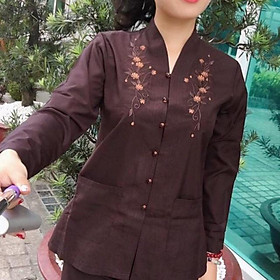 Đồ Lam Đi Chùa # Bà Lai 2 Túi Áo # Đồ Bộ # Quần Áo Nữ