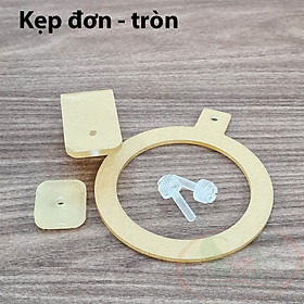 Kẹp mica giữ cốc rổ nhựa trồng cây thủy canh trang trí bể cá tép thủy sinh